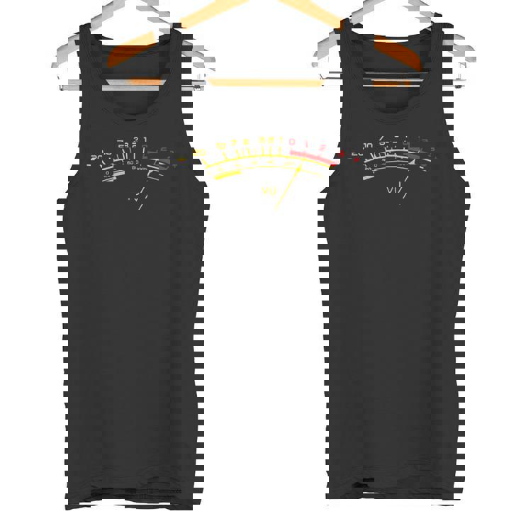 Vuメーターサウンドレベルスタジオ タンクトップ