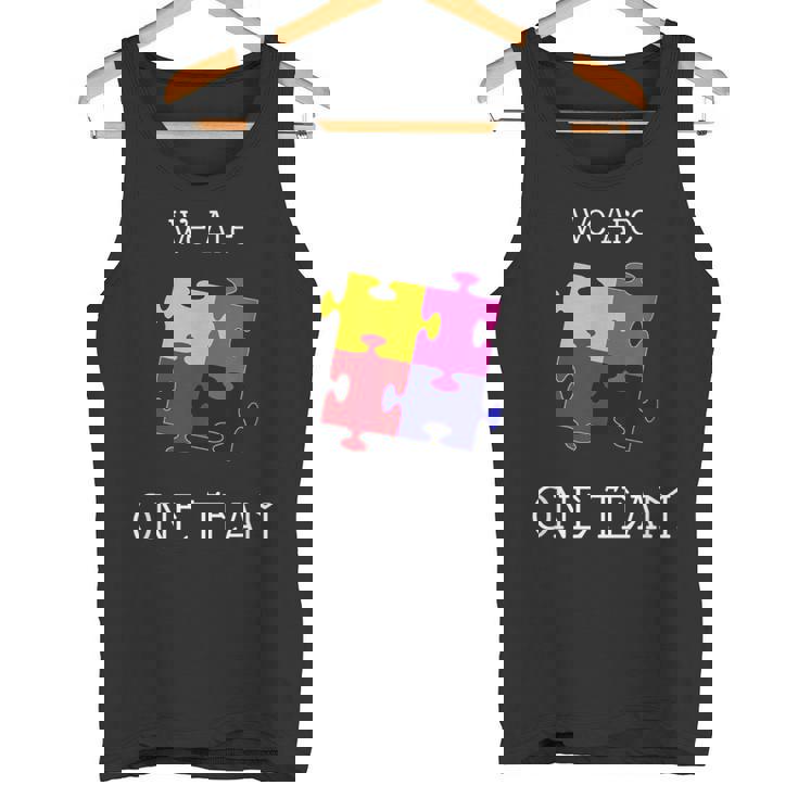 We Are One Team ジグソーパズル付き タンクトップ