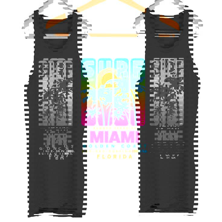 Wear Miami Florida Miami Colorfulunrise Graphic タンクトップ