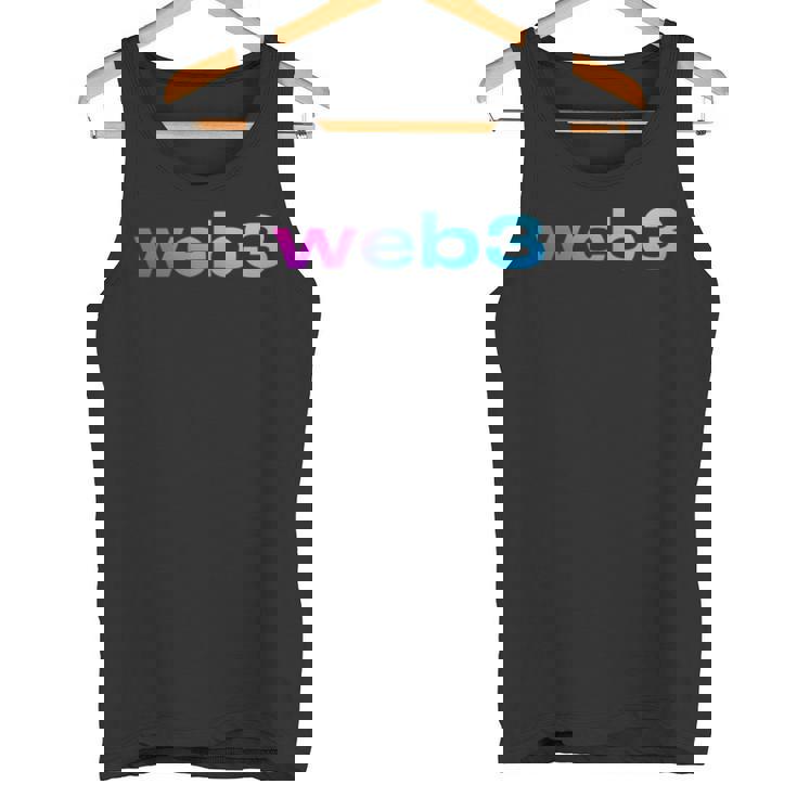 Web3 暗号ブロックチェーン オープンインターネットnftアート タンクトップ