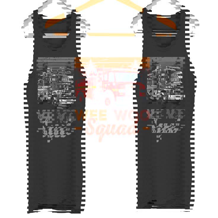 Wee Wooquad 消防車 消防士 ヴィンテージ 消防車 タンクトップ