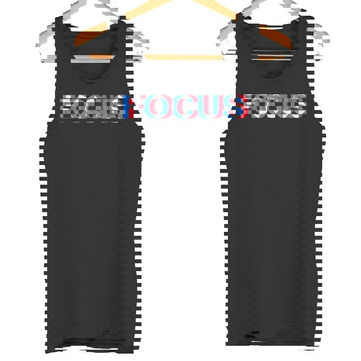 Weird Focus Crazy Optical Illusionシャツ タンクトップ