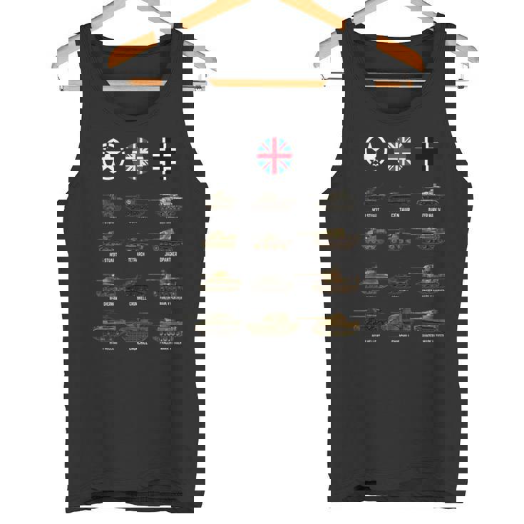 Ww2 戦車 シャーマン ヘルキャット パンツァー タイガー パンサー タンクファン用 タンクトップ