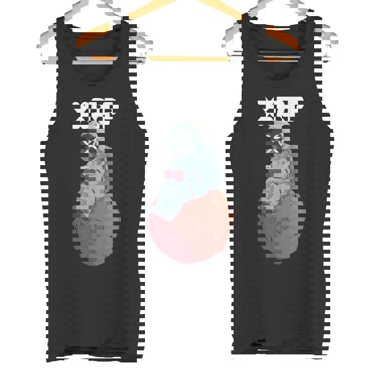 Xrpかわいい月の男暗号通貨電話トレーダー タンクトップ