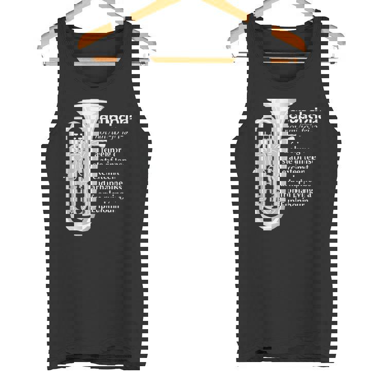 「Euphoria」吹奏楽のためのユーフォニアムユーモア 面白いユーフォニアム タンクトップ