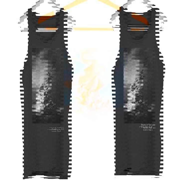 「Thetorm On Theea Of Galilee」ペイントアートtシャツ タンクトップ