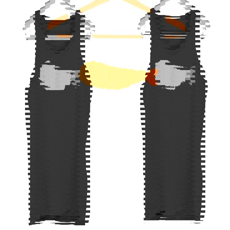 【エビフライ】えびふらい 海老 えび 蝦 エビ おもしろ 面白い シンプル イラスト おしゃれ 可愛い ネタ ウケ狙い タンクトップ