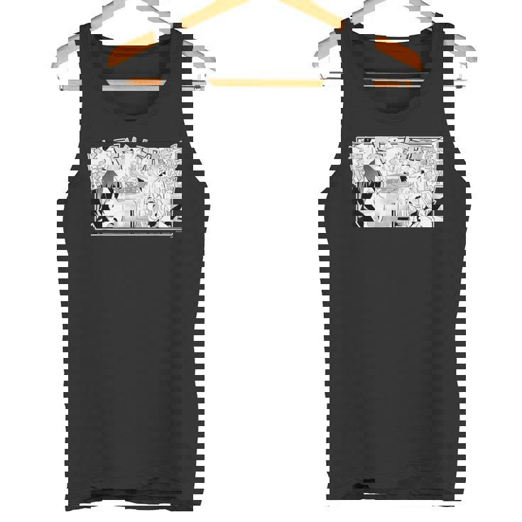 【白上フブキ】『ヤマト神想怪異譚』漫画コマtシャツ（本人セレクト 日本語）黒 タンクトップ