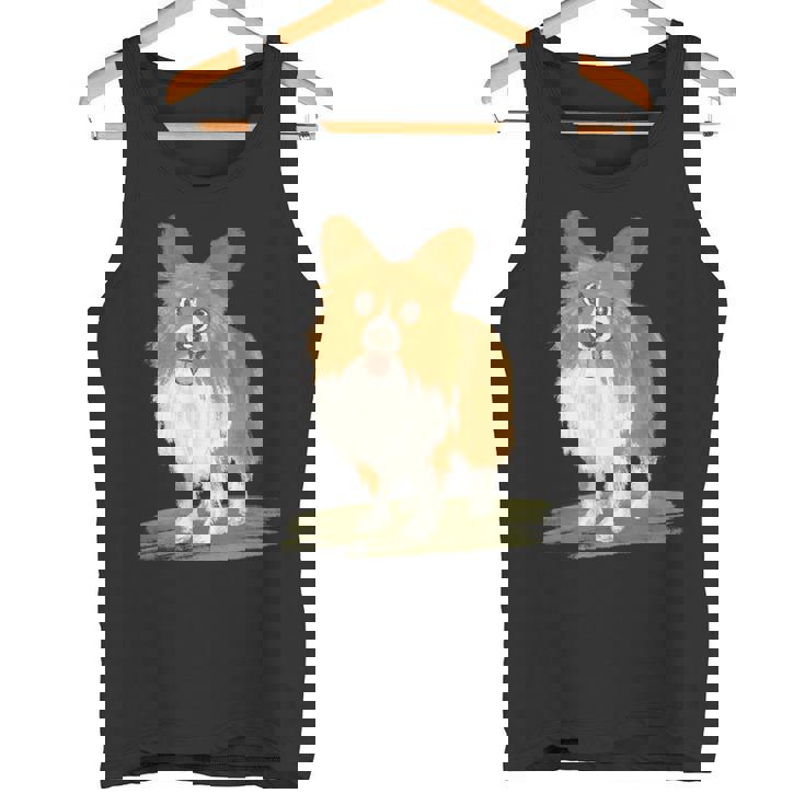 いぬ シェルティ 子犬 ペット かわいい 動物 イラスト タンクトップ