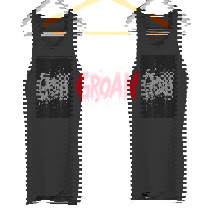 うめき声の衣装で苦労を表現しましょう。 タンクトップ