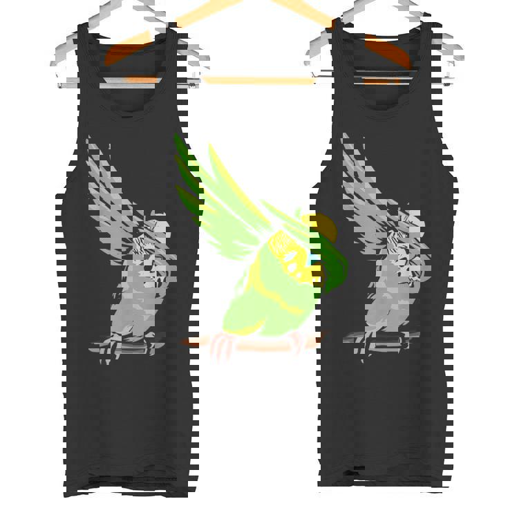 おもしろインコ セキセイインコ ペット オウム 動物 愛 タンクトップ