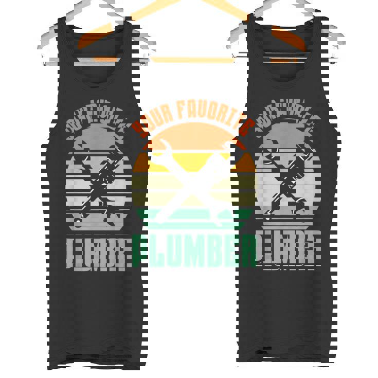 お気に入りの水道屋さん パイプフィッター パイプ 配管工事 配管工 タンクトップ