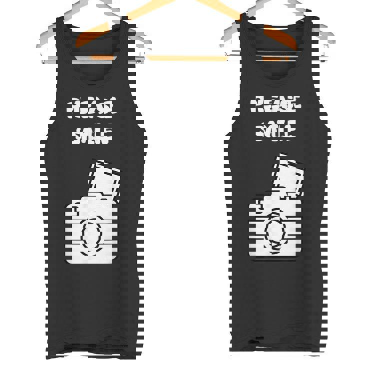 お願い スマイル アート オブ 写真 カメラマン カメラマン タンクトップ