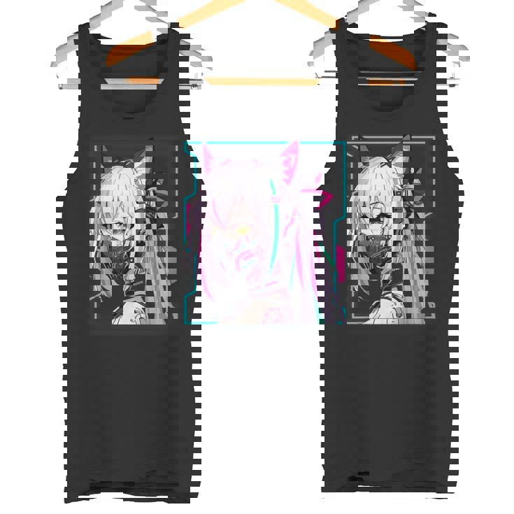 かわいい 日本の漫画 アニメ 美学 サイバーパンク テックウェア タンクトップ