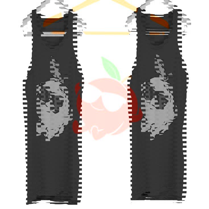 かわいい 桃 フルーツ リラックス のんびりピーチ タンクトップ