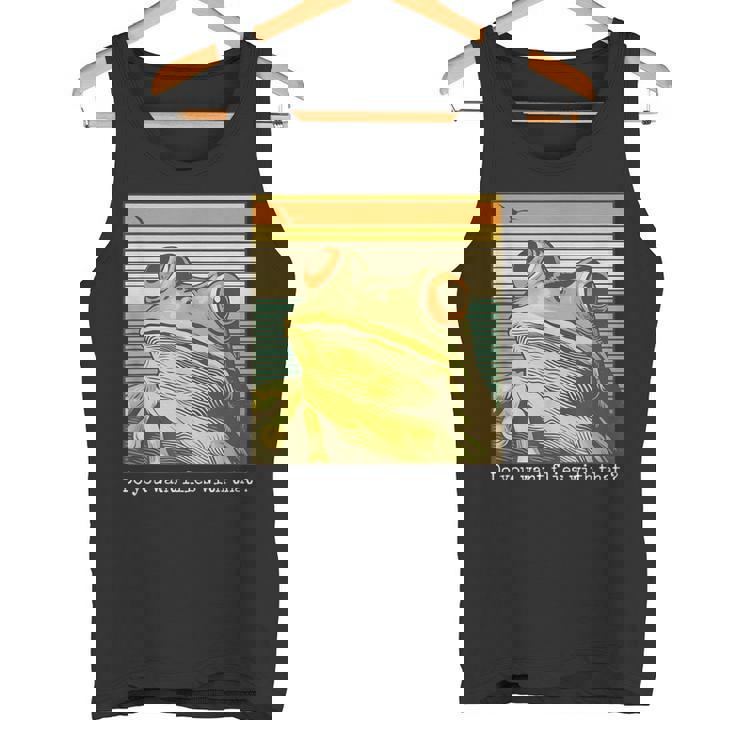 かわいい 面白い レトロ カエル タンクトップ