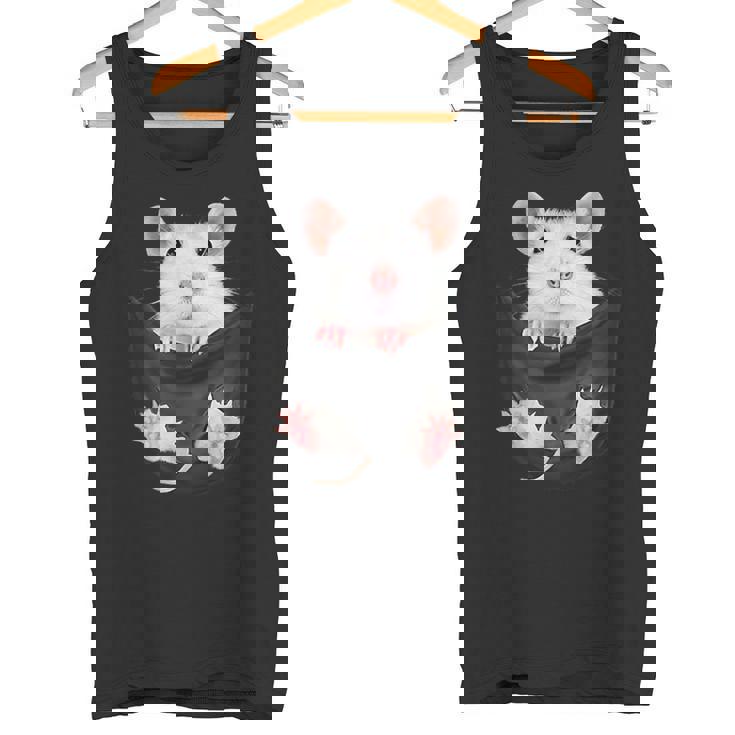 かわいいねずみポケットネズミ好き タンクトップ