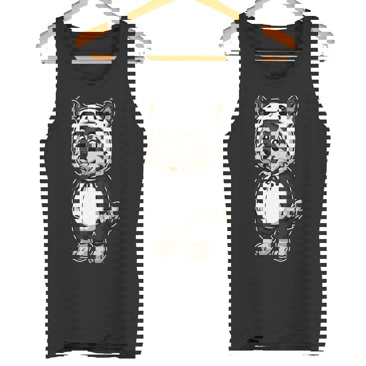 かわいいオオカミのパンダコスチューム ガールズ キッズ オオカミ愛好家 長袖tシャツ タンクトップ