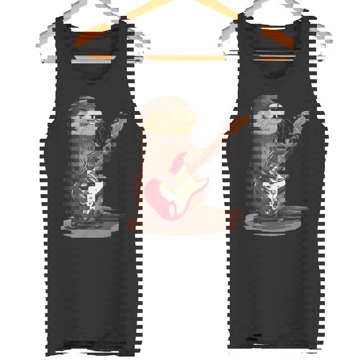 かわいいカワウソがギターを弾くコスチューム。 タンクトップ