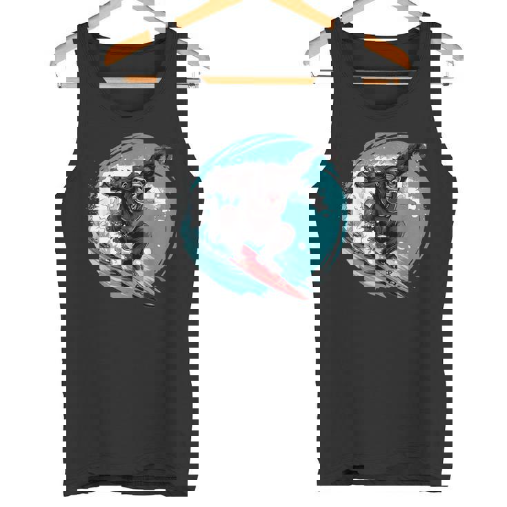 かわいいゴリラサーフィン タンクトップ