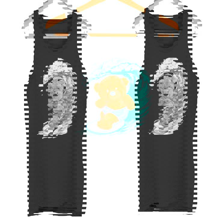 かわいいサーファーのテディベア。 タンクトップ