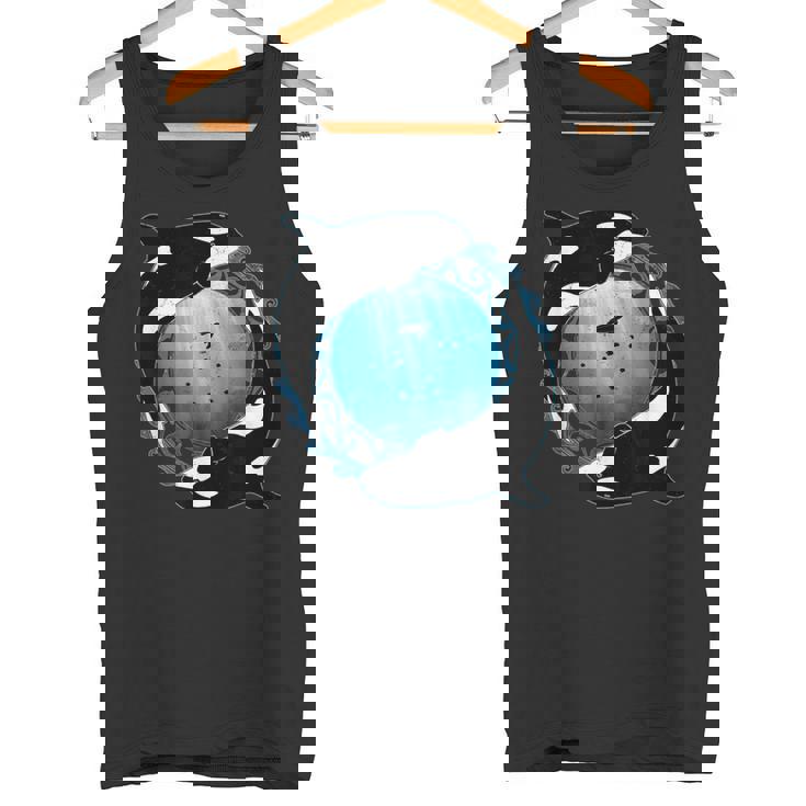 かわいいシャチキラークジラ タンクトップ