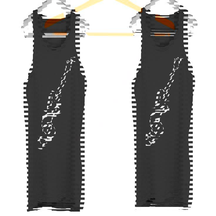 かわいいノートギターの形 タンクトップ