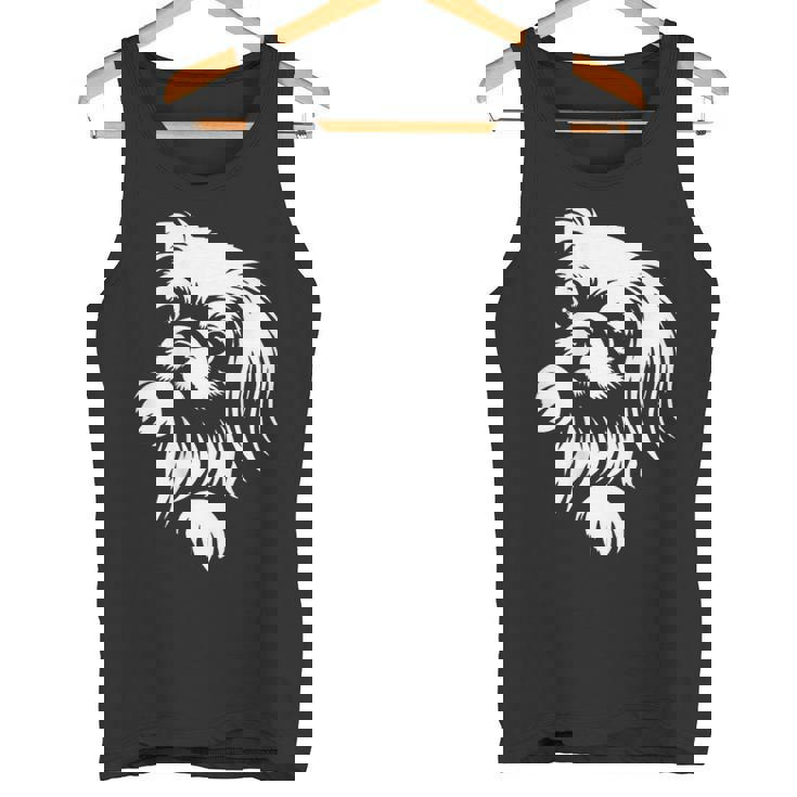 かわいいペキニーズのぞき見犬のグラフィック デザイン タンクトップ