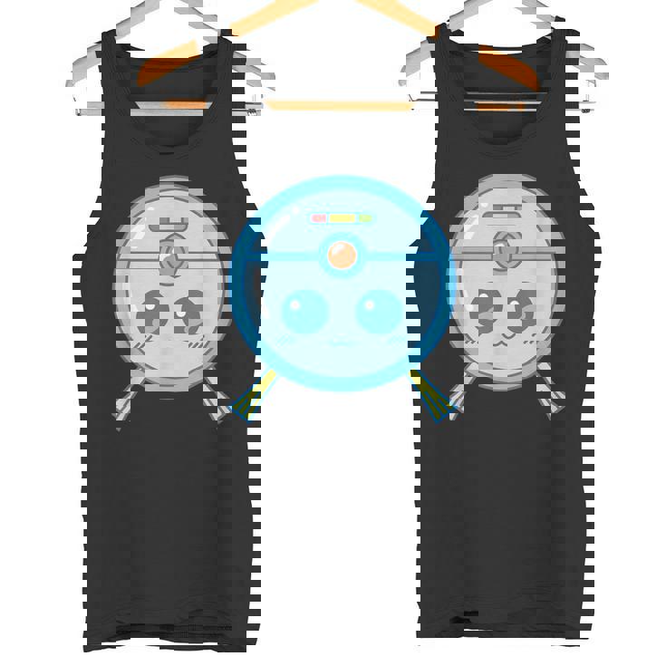 かわいいロボット掃除機掃除カワイイキッズ タンクトップ