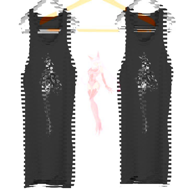 かわいい和風和風赤と黒 タンクトップ