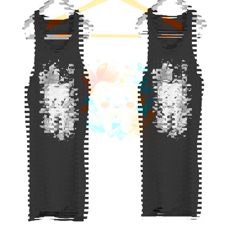 かわいい歯と花iキッズ歯 タンクトップ