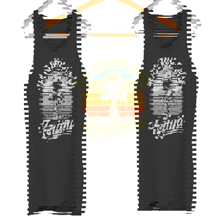 けん玉 ヴィンテージ サンセット デザイン レトロ 剣玉 スピリット オブ けん玉 タンクトップ