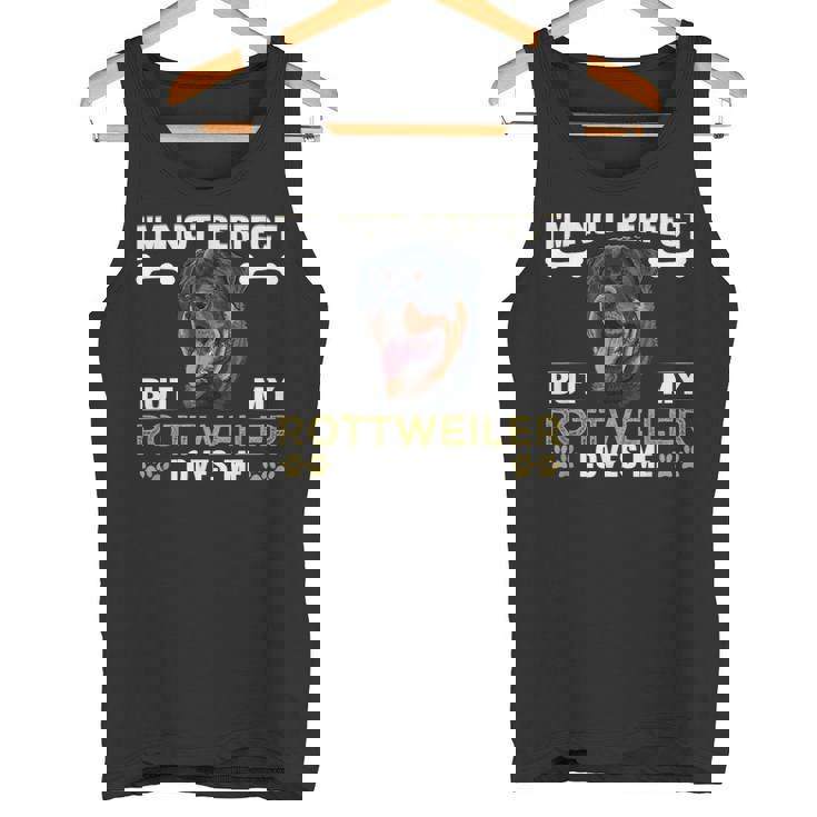 しかし、私のロットワイラーは私を愛している 犬の恋人 ロットワイラー タンクトップ