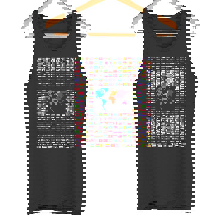 すべての国 世界の国旗 287 国旗 国際 タンクトップ