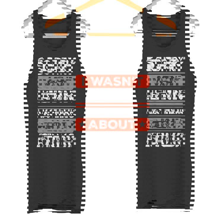 すみません、おもしろ占星術を聞いていませんでした タンクトップ