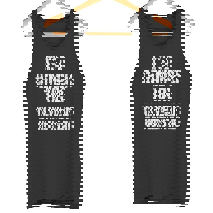 それは商工会議所のことだ（君には分からないだろう）-Chambers タンクトップ