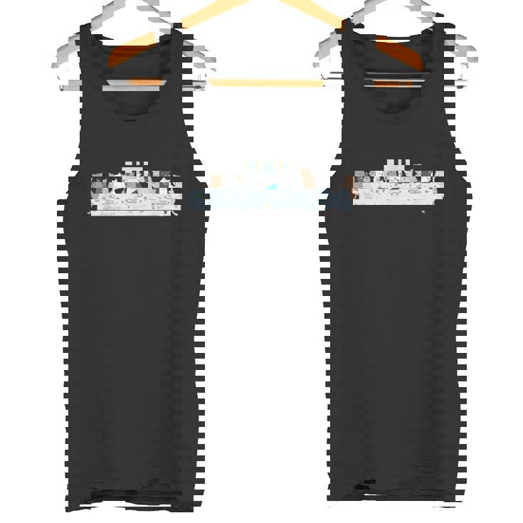 つぶ猫ちゃん最後の晩餐 おもしろ猫 タンクトップ