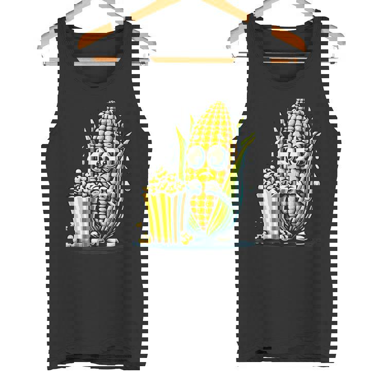 とうもろこしとポップコーンのキャラクター タンクトップ