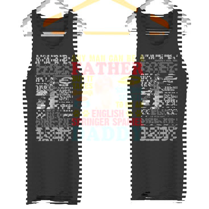 どんな男でも父親になれる！スペシャルイングリッシュ・スプリンガー・スパニエルパパ タンクトップ