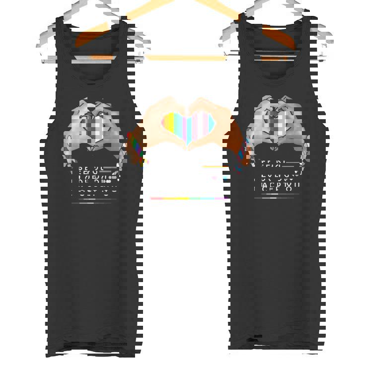 なるほど、愛してる、受け入れるよ、Lgbtqの味方プライド タンクトップ