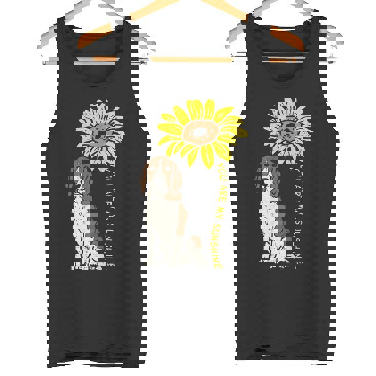 ひまわり サンシャイン ビーグル 動物 ペット ハウンド 犬 恋人 ギフト タンクトップ