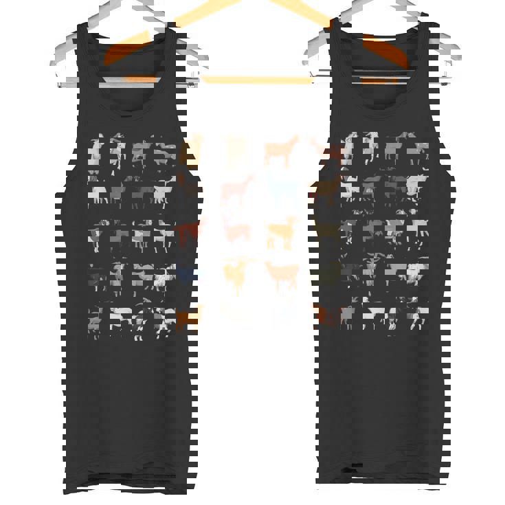 ふれあい動物園 たくさんのヤギ タンクトップ