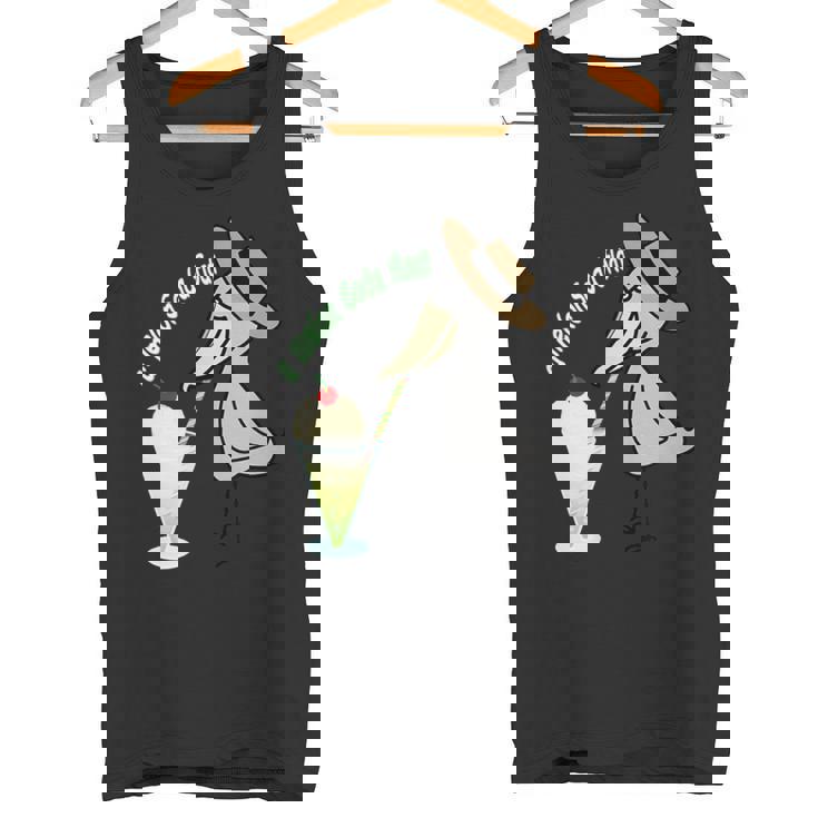 みんな大好きハシビロコウ 動かない鳥 はしび郎クラブ メロンソーダ おもしろ 鳥 Zoo オリジナルデザイン タンクトップ