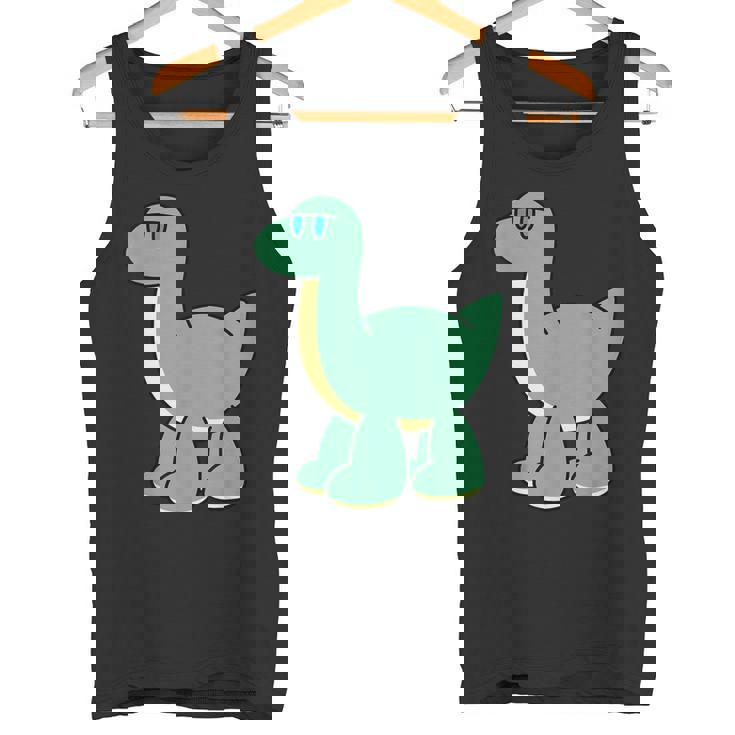 ゆるい恐竜のキャラクターイラスト_ブラキオサウルス タンクトップ