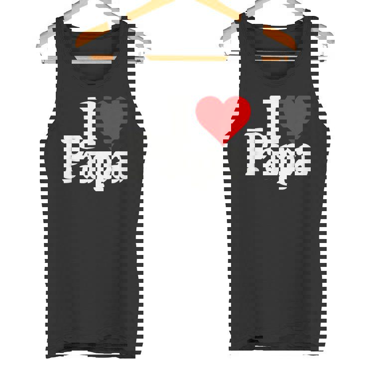 アイラブハートパパ父の日パパパパ タンクトップ