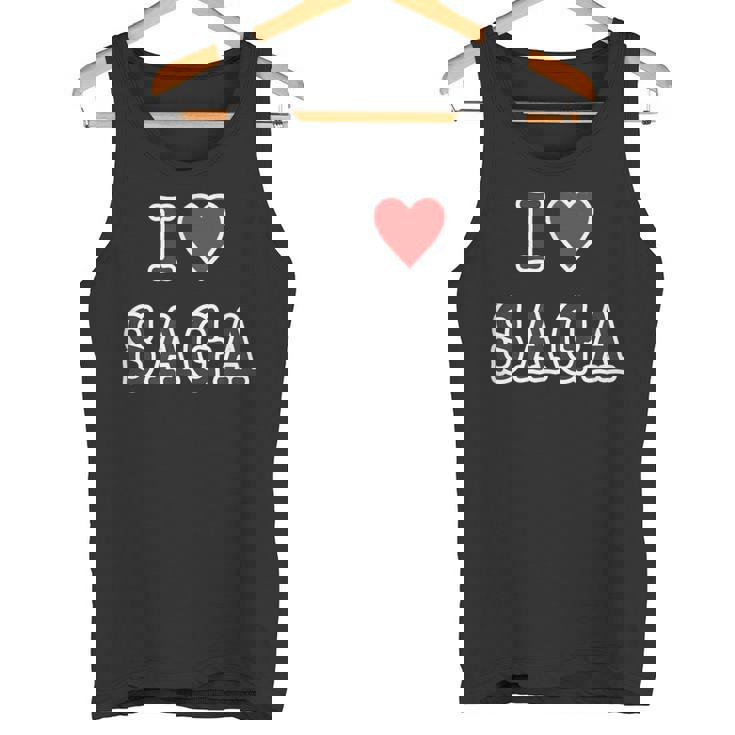 アイラブ・Saga 佐賀（I Love ハート）【47都道府県】ジモt ティ 地元 旅行 グッズ お土産 面白 タンクトップ