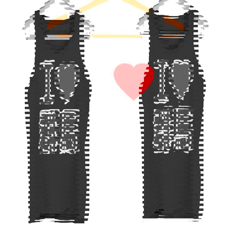 アイラブ・群馬（I Love ハート）Big 大きな文字 ハート【47都道府県】ジモtティ 旅行お土産 面白 タンクトップ