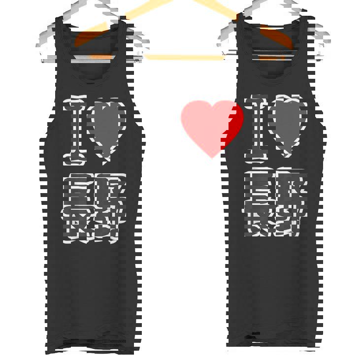 アイラブ・長野（I Love ハート）Big 大きな文字 ハート【47都道府県】ジモtティ 旅行お土産 面白 タンクトップ