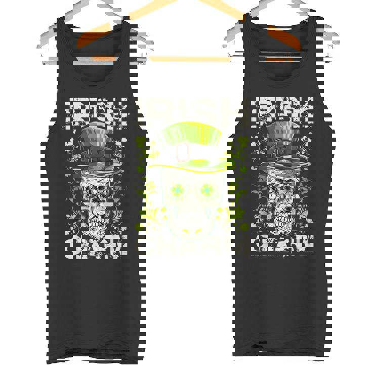 アイリッシュ・チャーム・シュガー・スカル・セント・パトリックス・デイ・アウトフィット タンクトップ