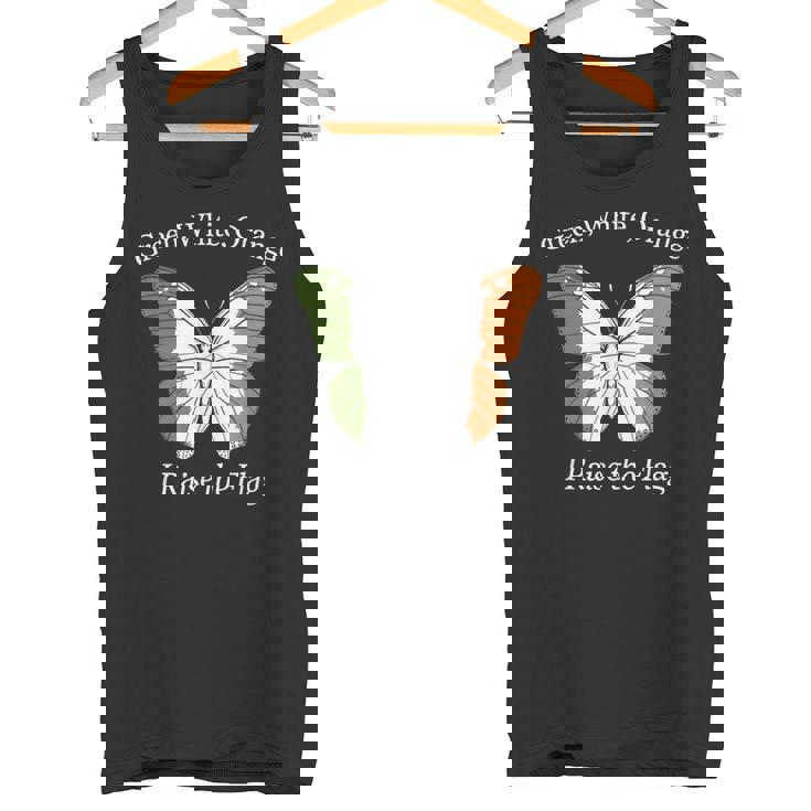 アイルランド、緑、白、オレンジの国旗を誇り タンクトップ